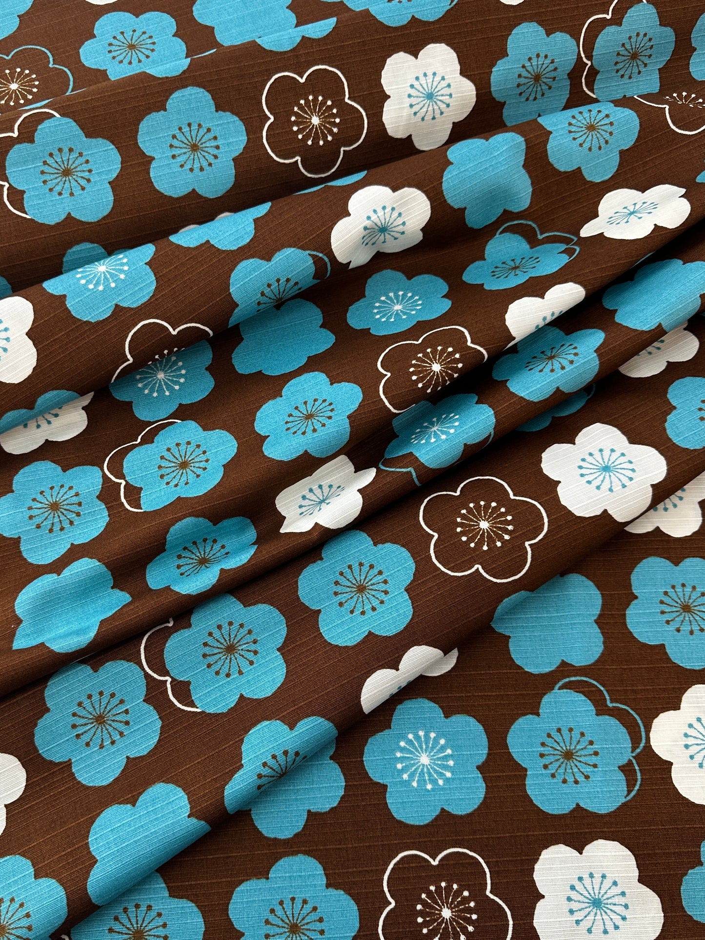 Sevenberry Cotton Shantung, Cherry Blossom Print