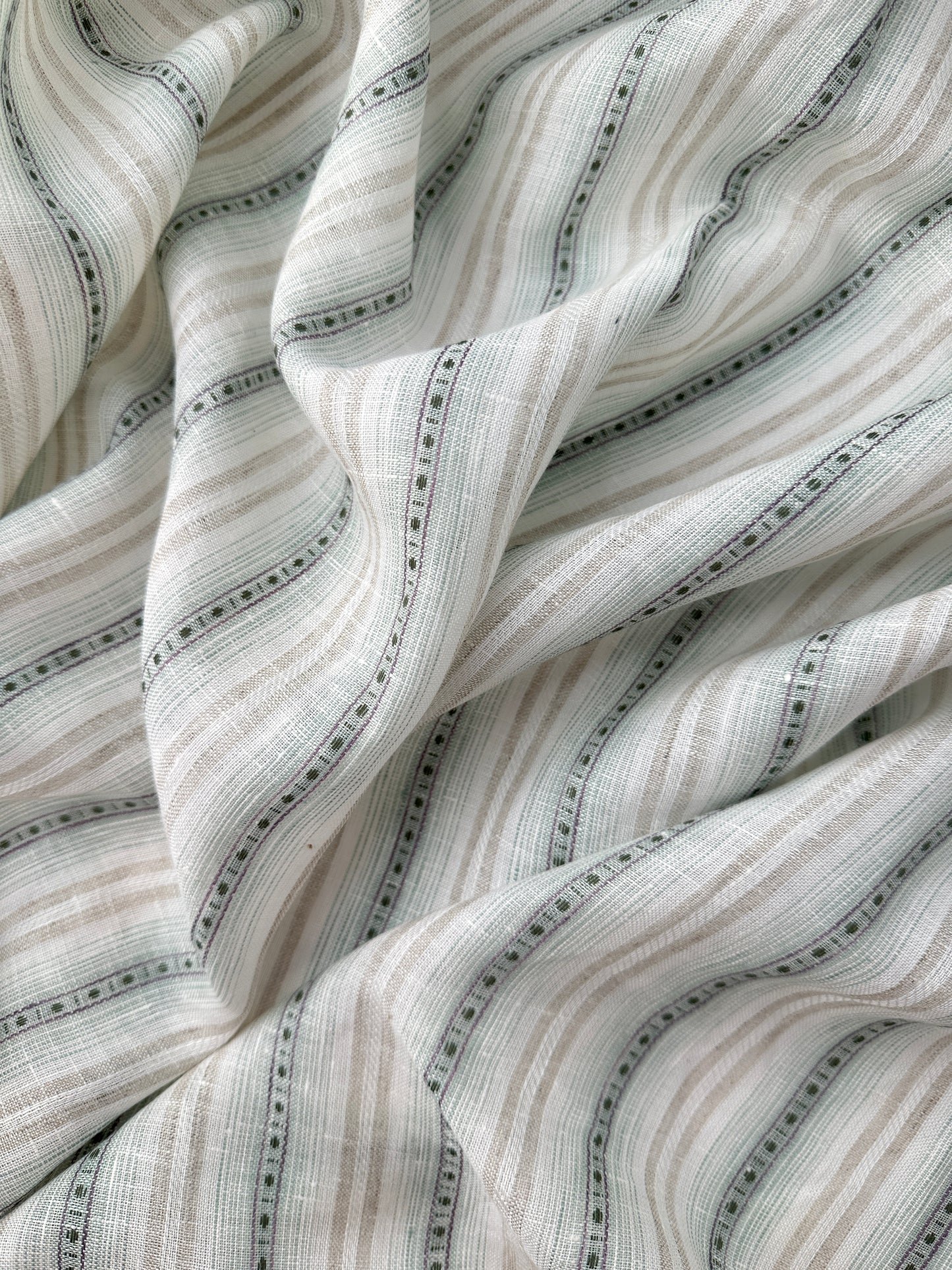 Linen, Vertical Dobby Stripe
