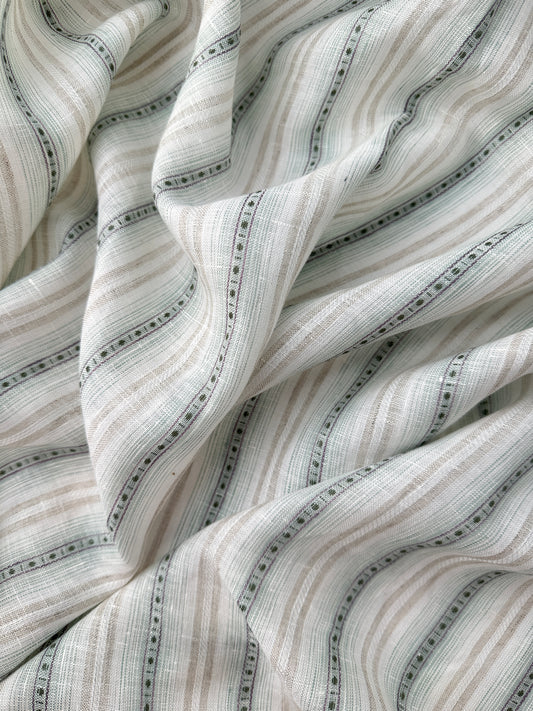 Linen, Vertical Dobby Stripe