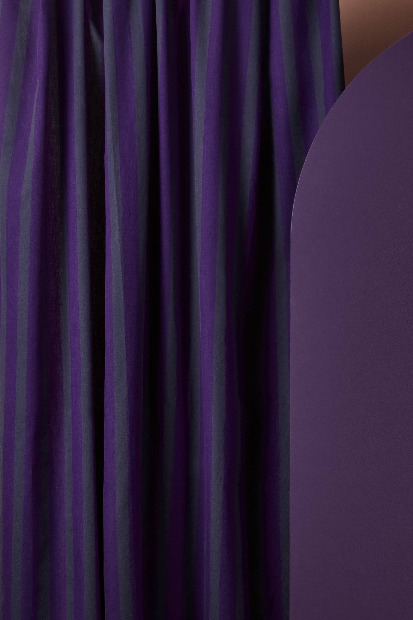 Atelier Brunette Cotton Twill, Yarn Dye, Purple/Charcoal Gray
