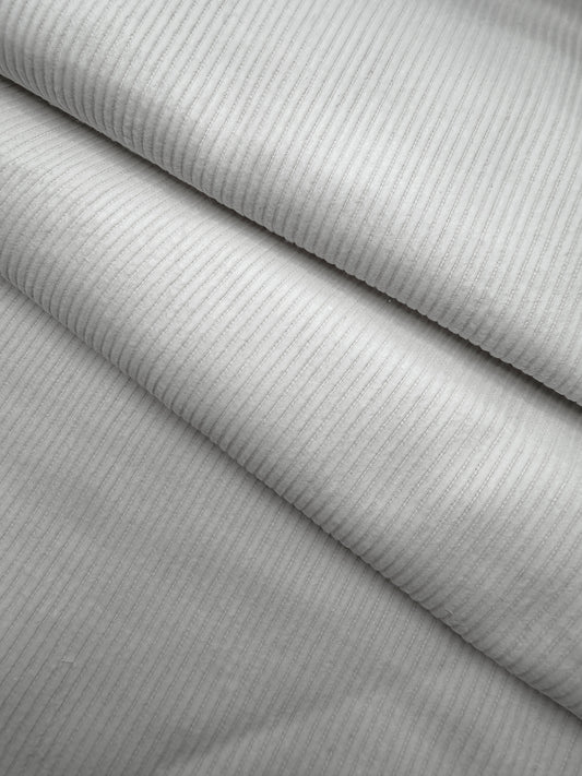 Cotton Corduroy, 6 wale - White