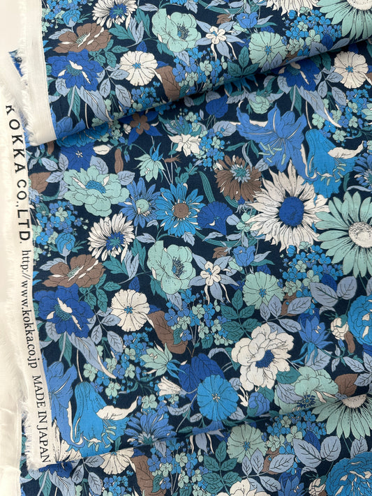 Japanese Cotton Lawn, Multicolor Floral