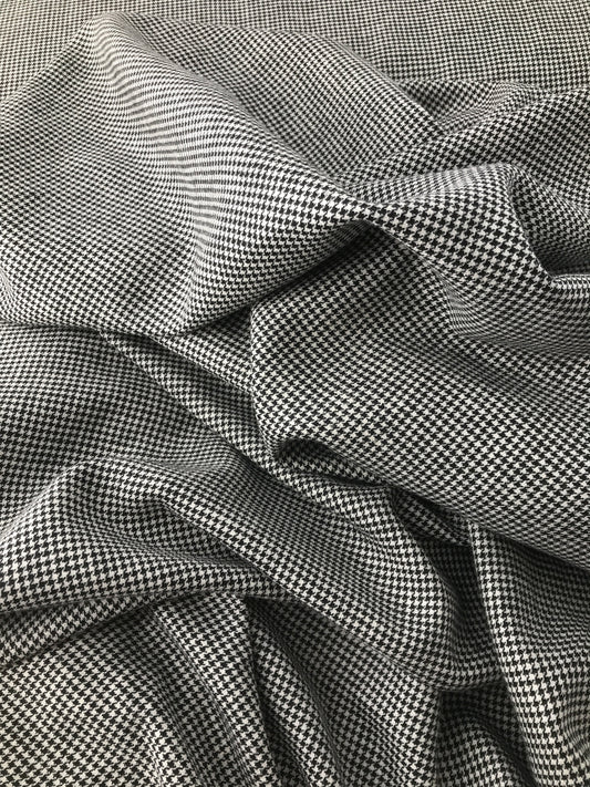 Rayon, Black/White Mini Houndstooth