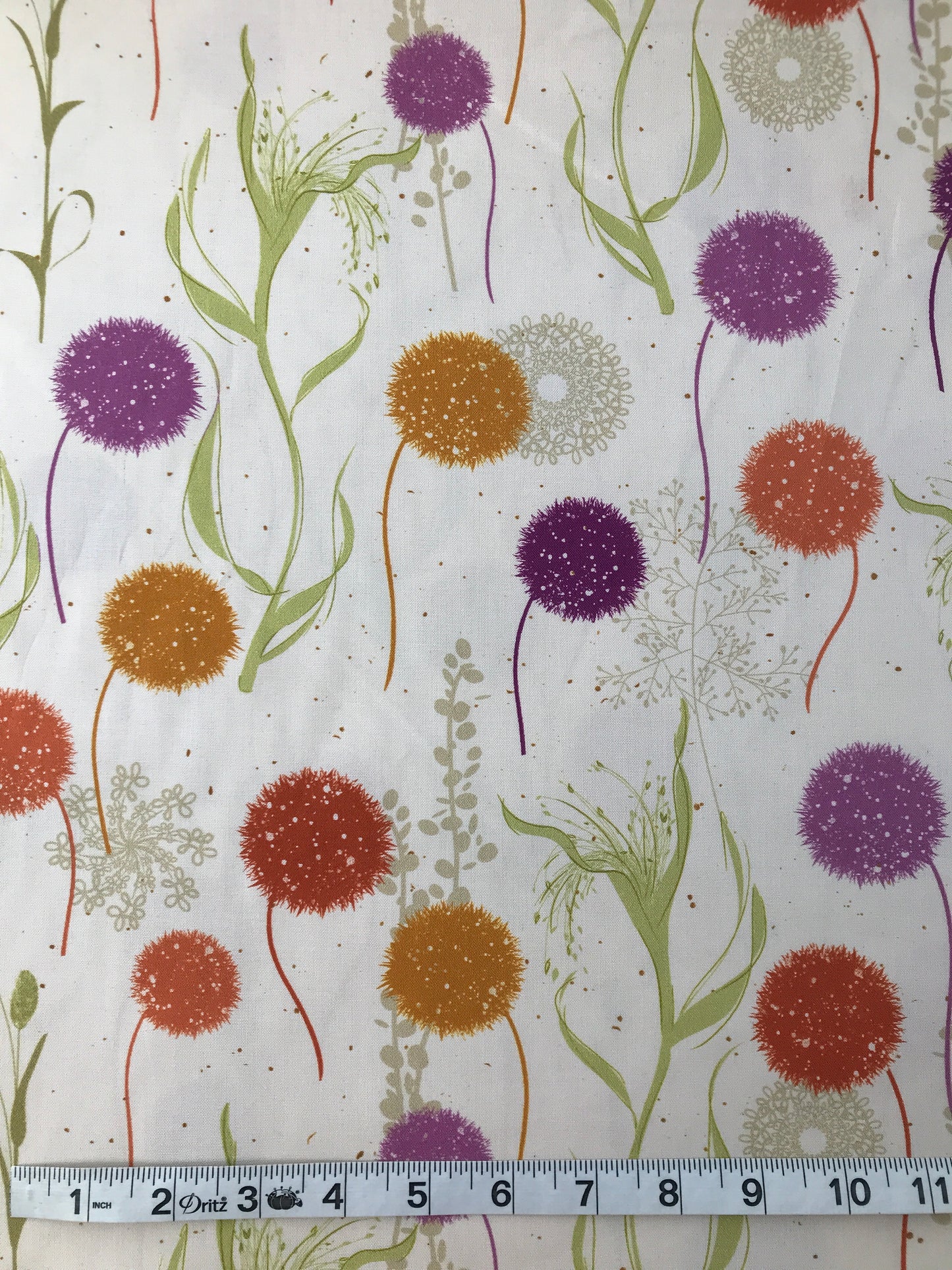 Cotton Sheeting, Wishing Field Orange/Multi