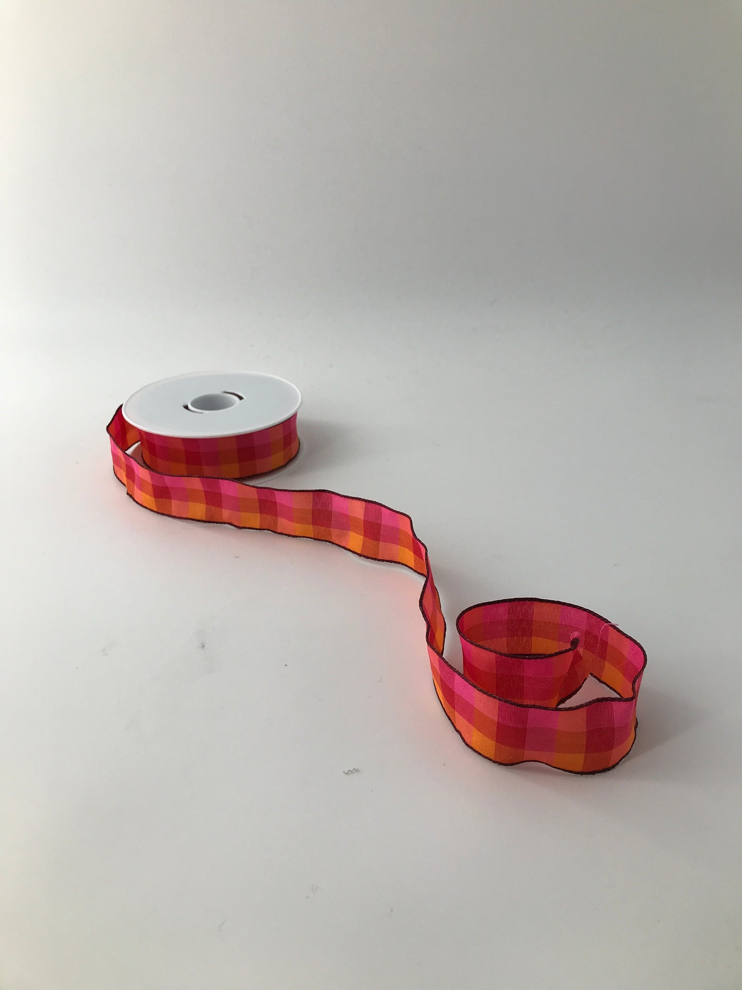 Taffeta Ribbon, Checkered, 1"