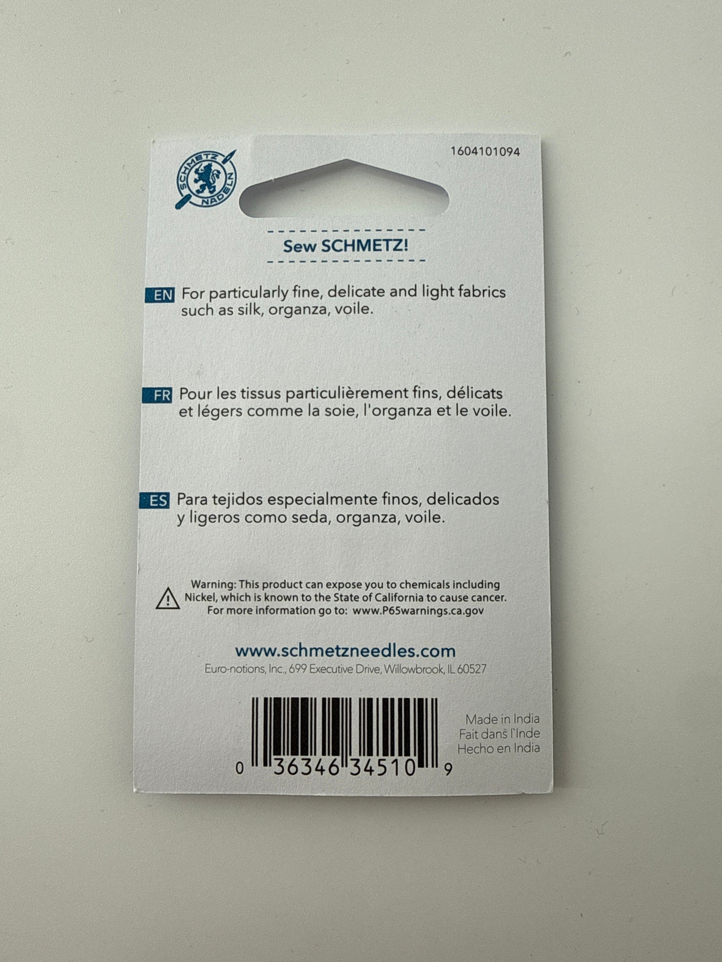 Schmetz Super Fine Black
