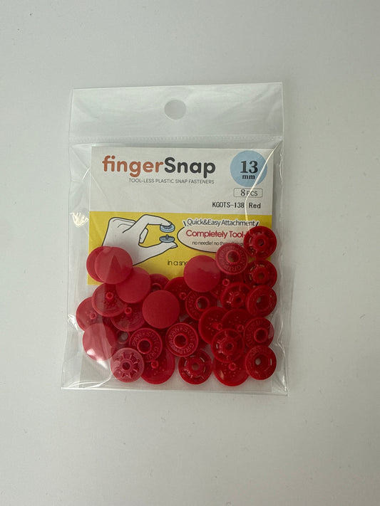 Tool-less Plastic Snaps, Red