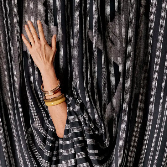 Atelier Brunette, Viscose Challis, Gaia Deep Charcoal