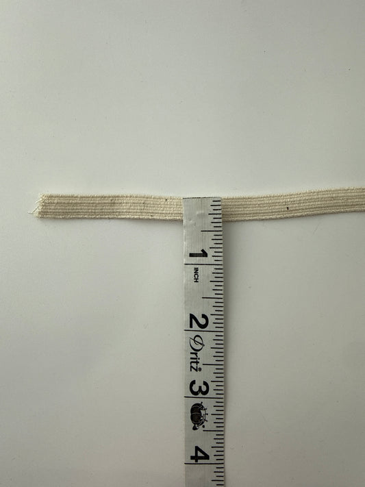Cotton Braid Elastic, 3/8” swimwear elastic