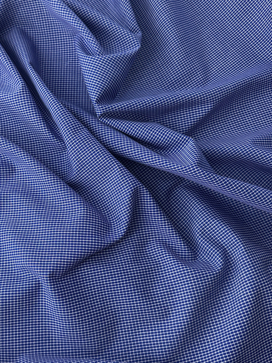 Cotton Shirting, Graph Check – Fuschia