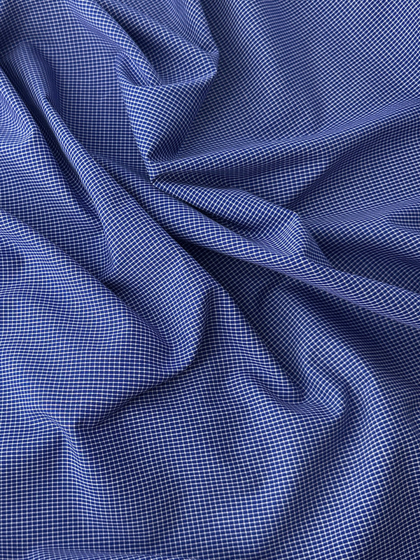 Cotton Shirting, Graph Check – Fuschia