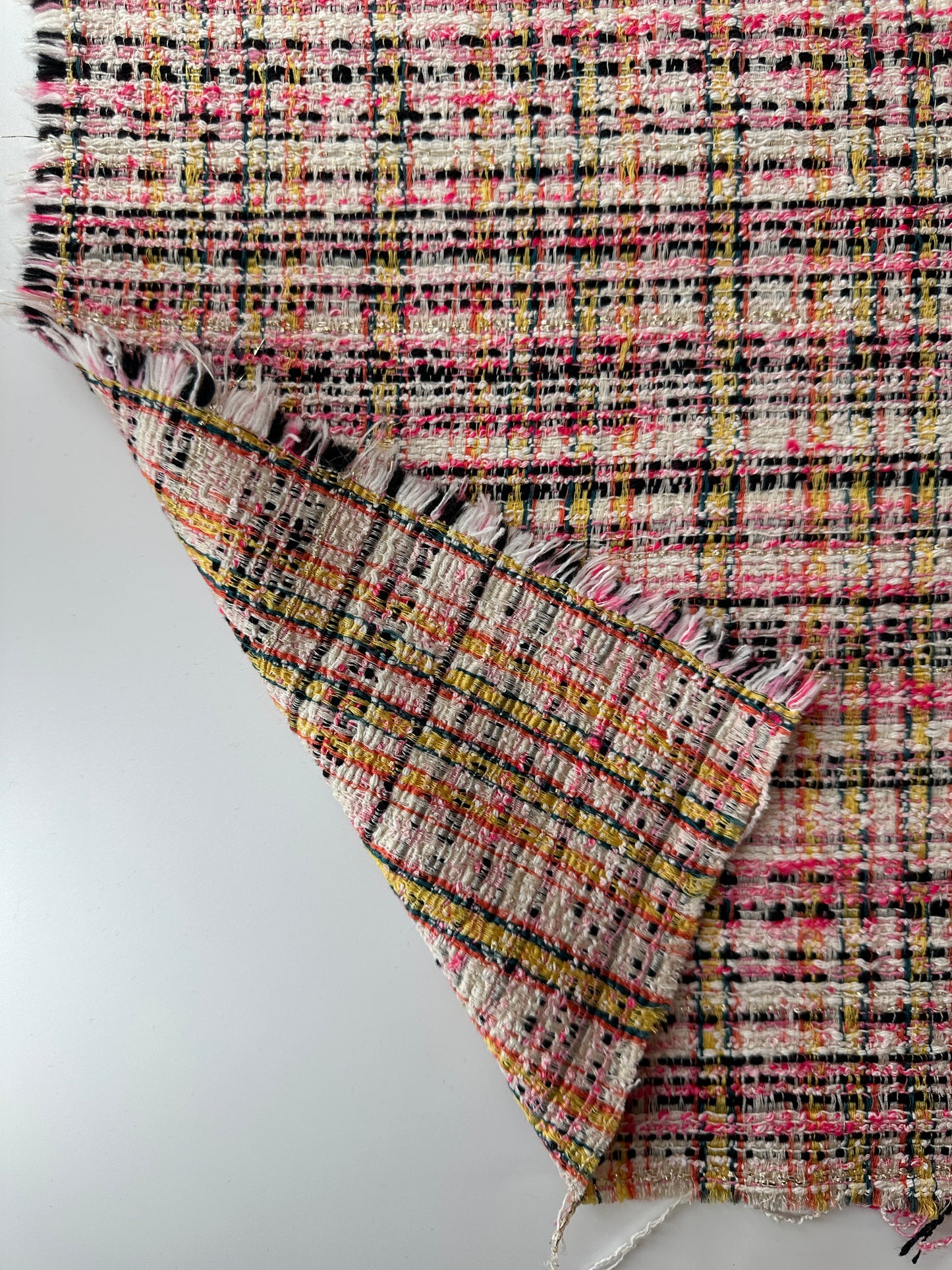 Designer Deadstock, Italian Cotton/Viscose Blend, Boucle