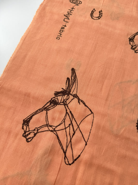 Kokka Cotton Double Gauze, HAyU Horse