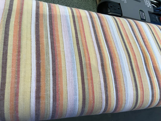 Cotton gauze with Lurex Stripe