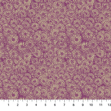 Anna Maria Textiles, Cotton Sheeting, Mums