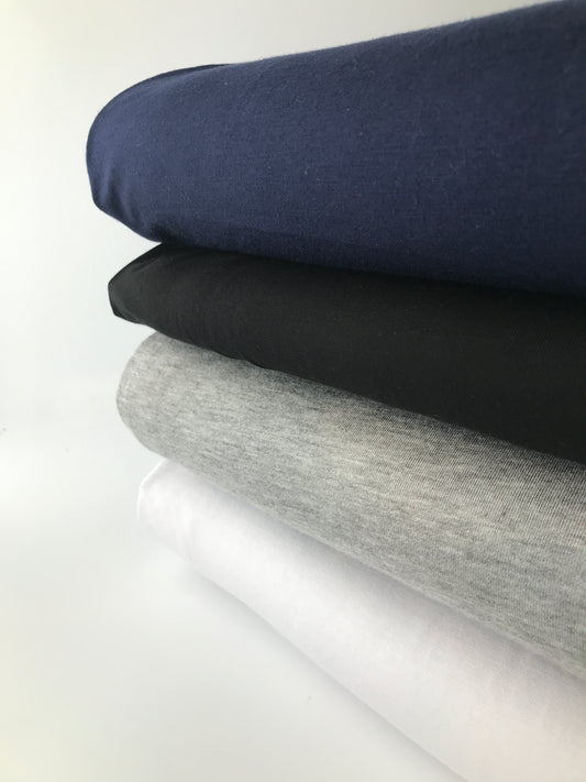 Rayon/Spandex Jersey, Solids – Black