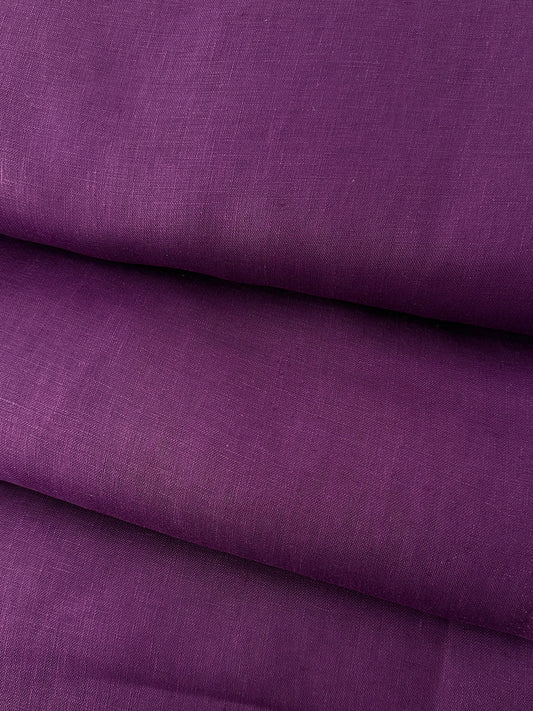 Linen Solids – Aubergine