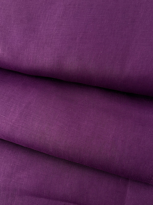 Linen Solids – Aubergine