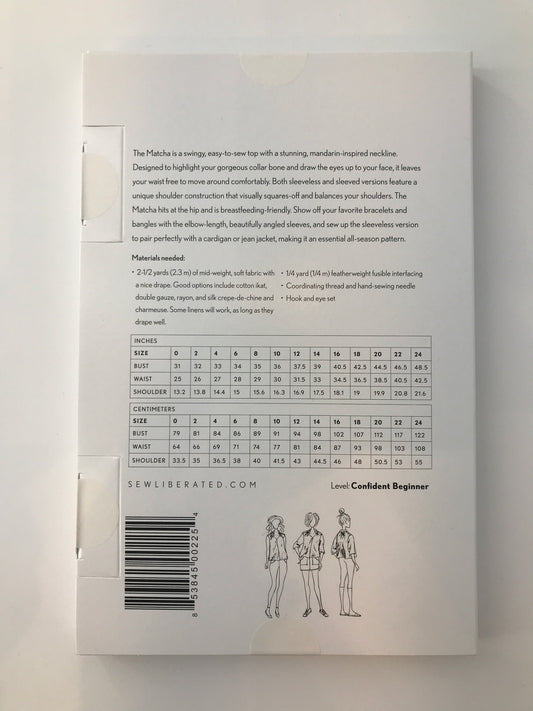 Sew Liberated Matcha Top, Size 0-24