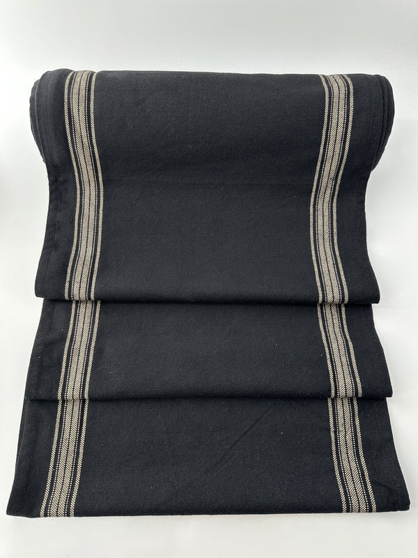 Cotton Toweling, Finished Sides – Ivory Plaid