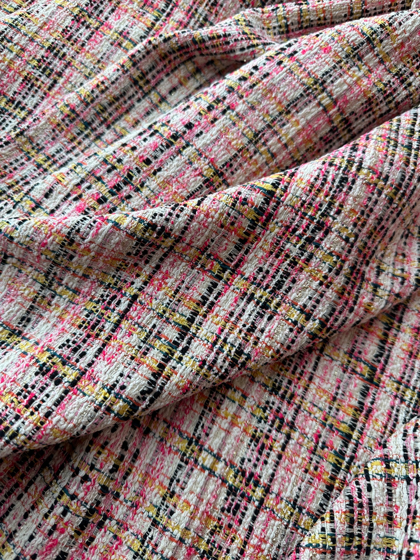 Designer Deadstock, Italian Cotton/Viscose Blend, Boucle
