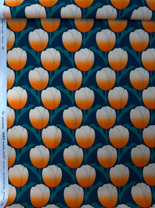 Nora Cotton Oxford, Retro Tulip