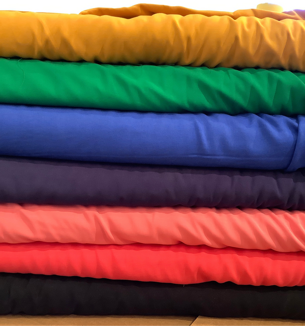 Rayon Challis, Solids – Watermelon