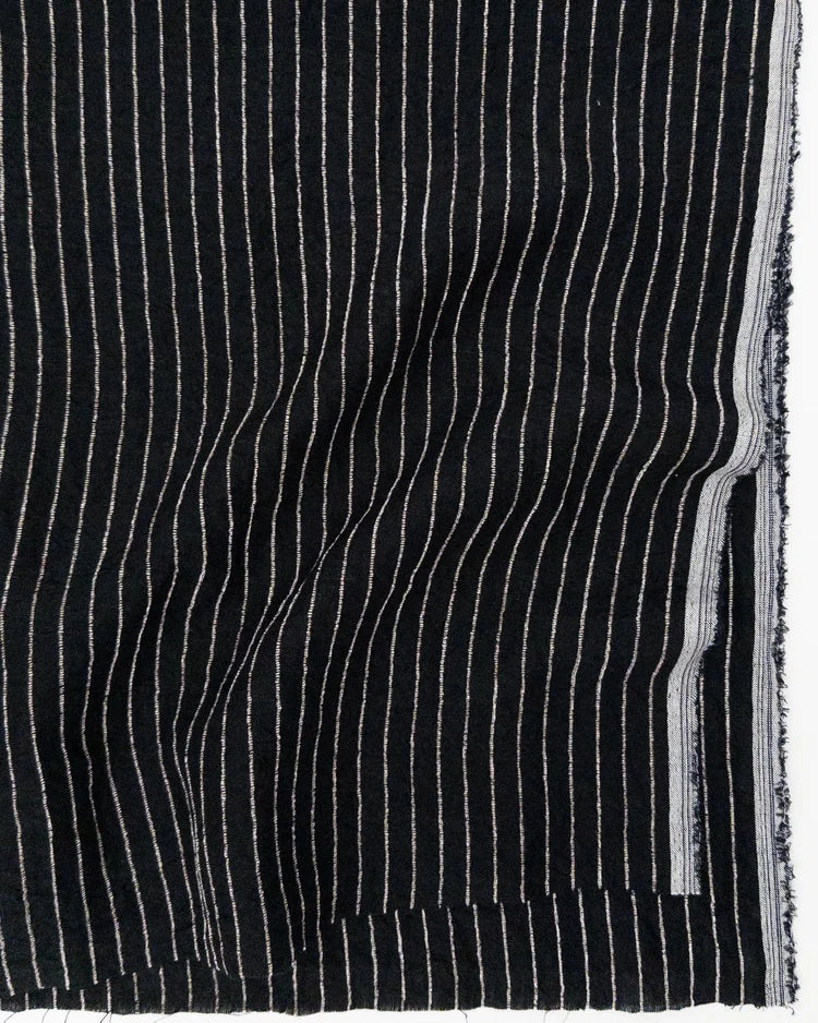 Linen/Rayon Yarn Dye Stripe – Ivory