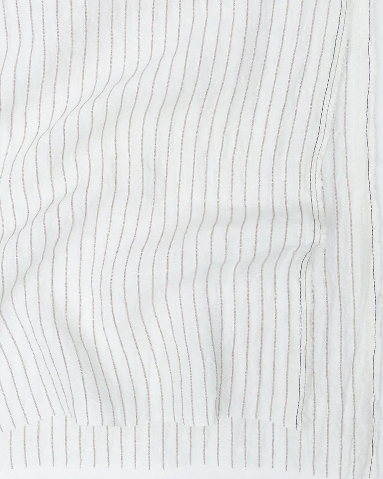 Linen/Rayon Yarn Dye Stripe – Ivory