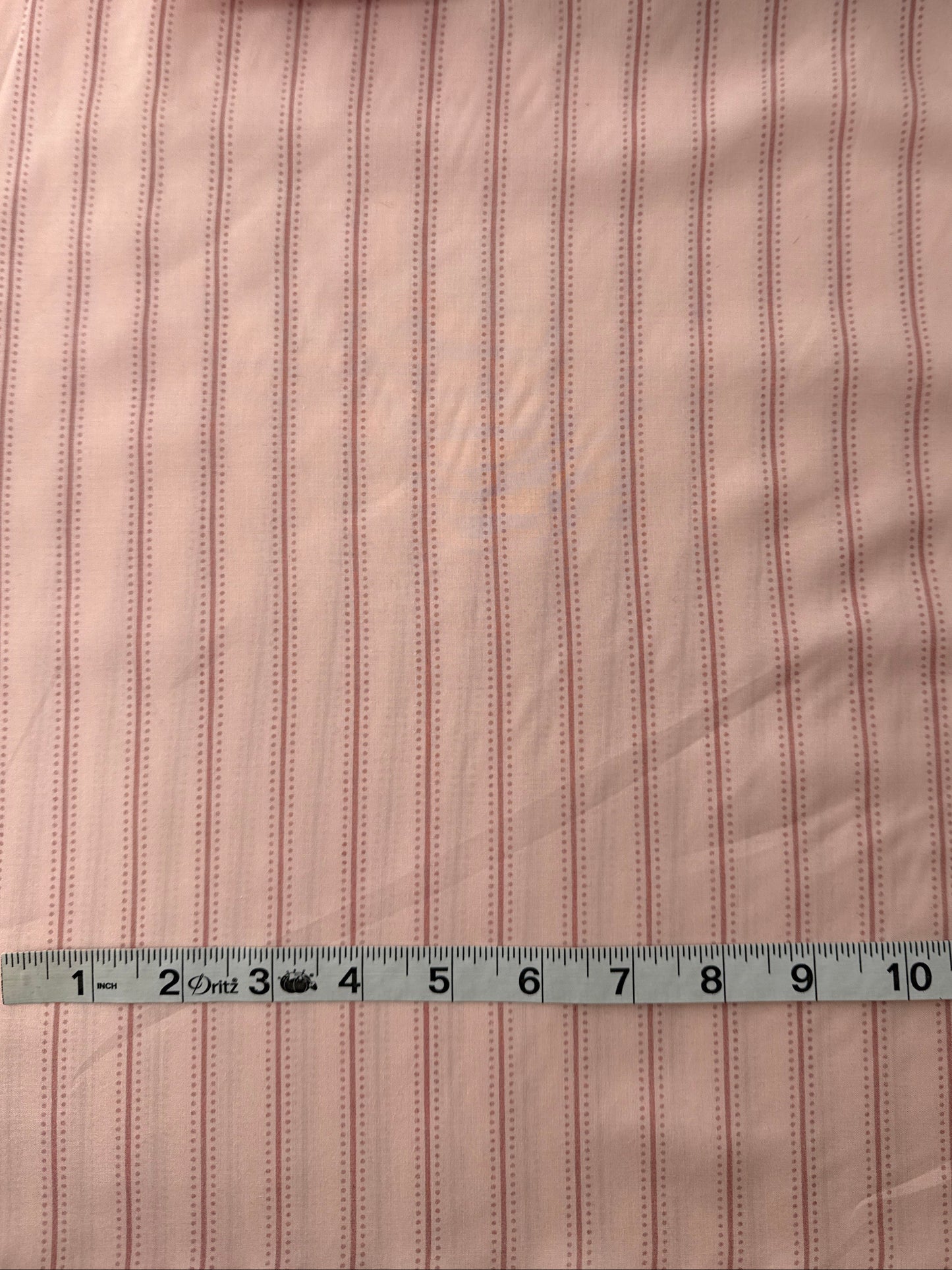 Rayon Lawn, Vertical Tonal Stripe, Pale Pink