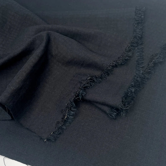 Linen/Cotton, Tonal Check Weave