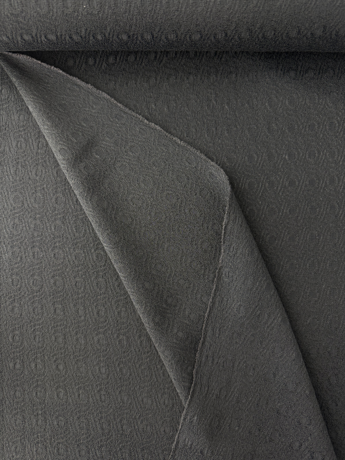 Rayon Jacquard, Cat's Eye - Black