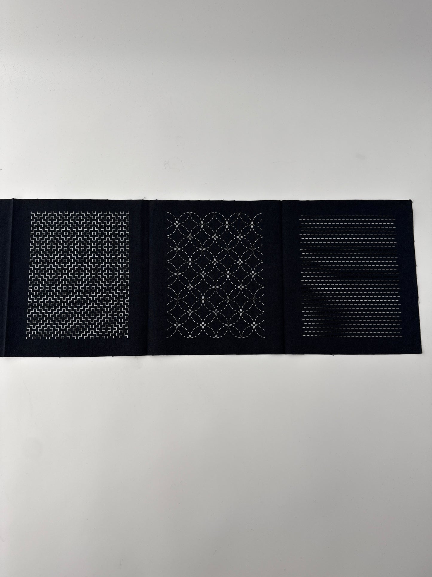 Sashiko Patch Cloth Kit, Blue, 6 patterns