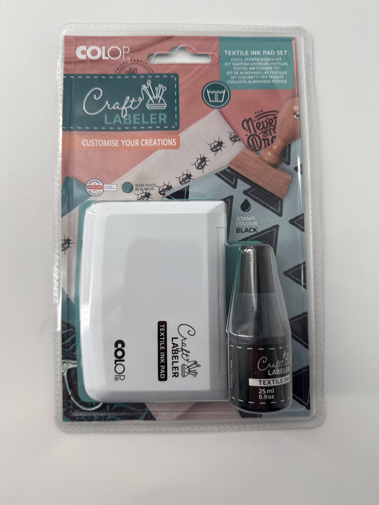 Craft Labeler, Textile Ink Pad Set
