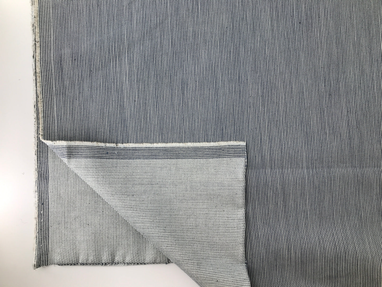 Denim, Cotton Stretch, Railroad Mini Stripe 9 oz.