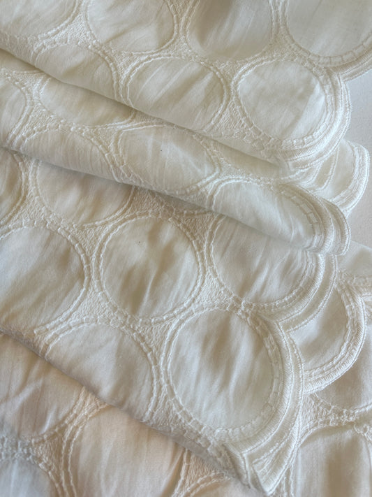 Japanese Embroidered Cotton, Circles – Inkwell
