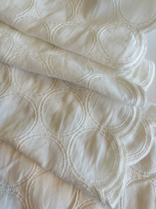 Japanese Embroidered Cotton, Circles – Inkwell