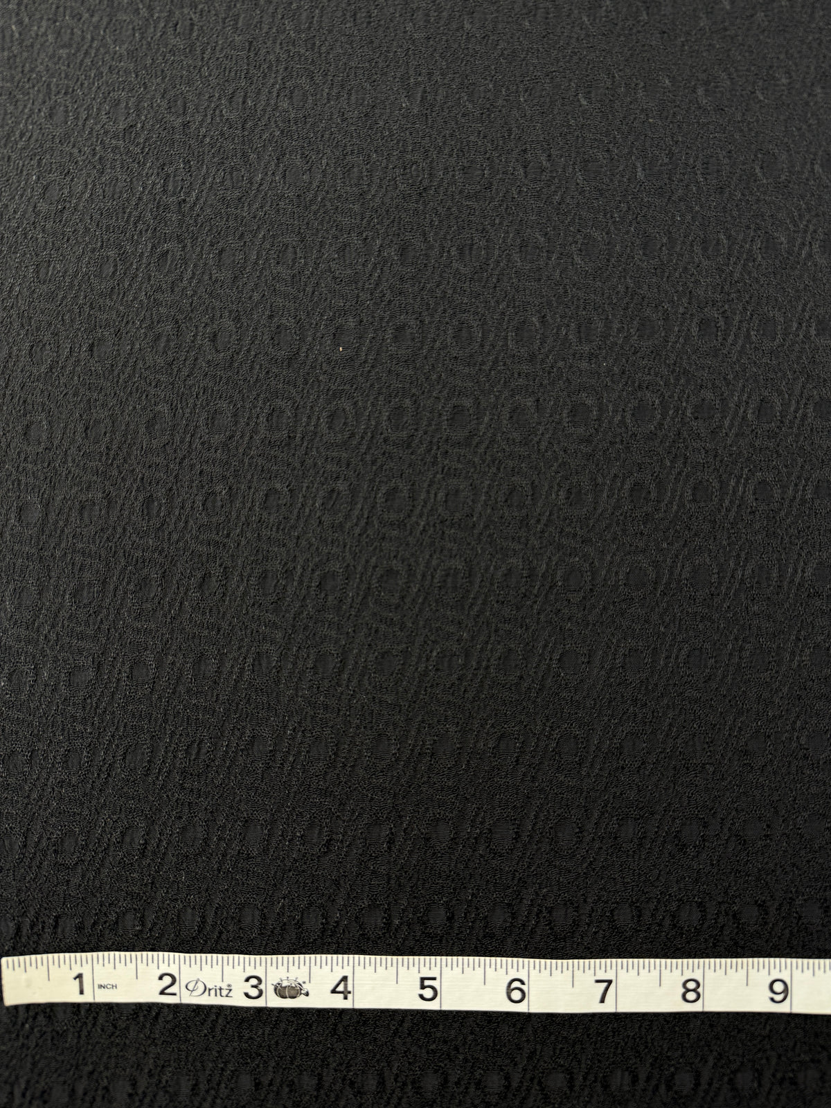 Rayon Jacquard, Cat's Eye - Black