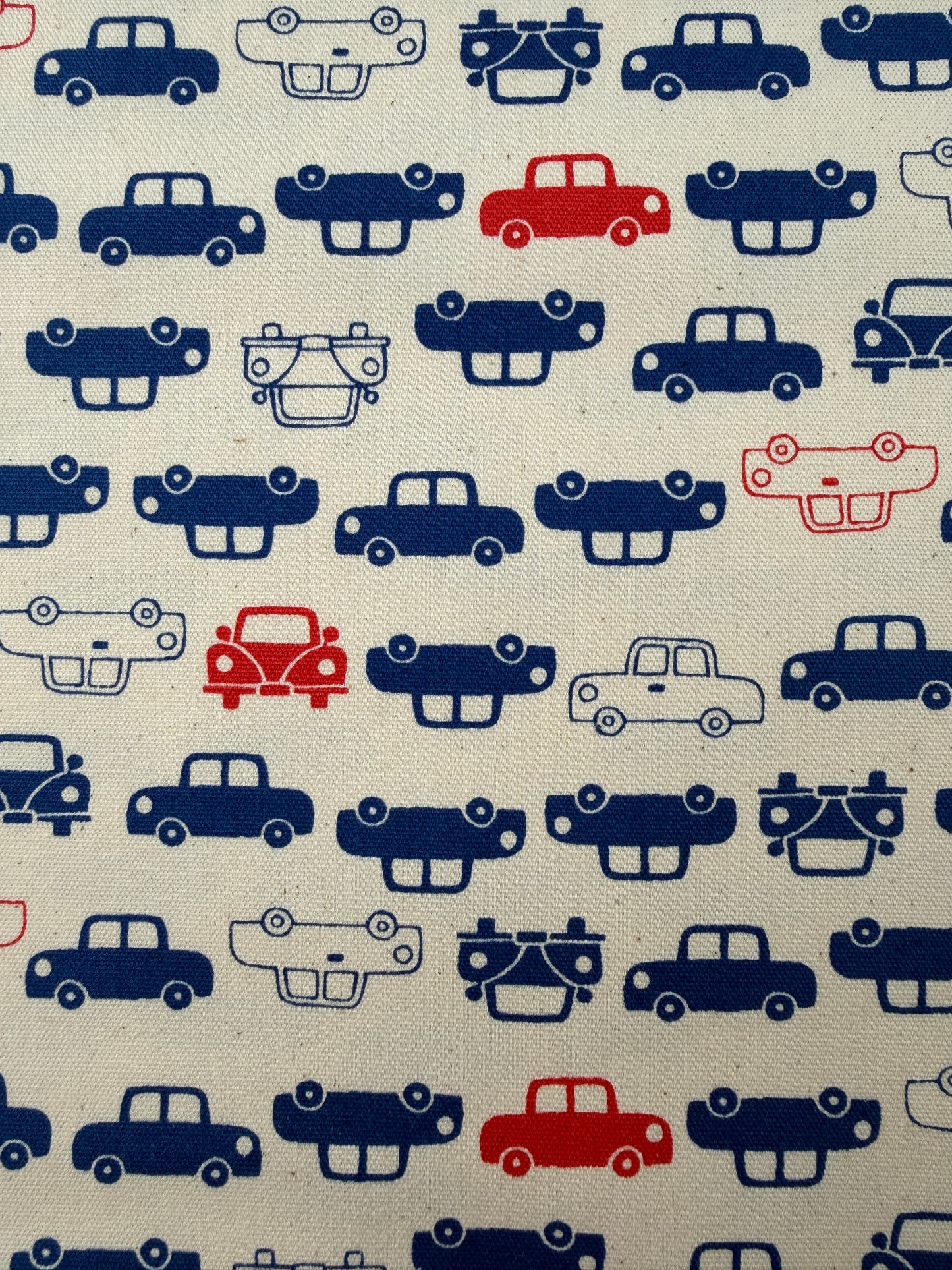 Kokka Cotton Oxford, Simply Palette Car Print