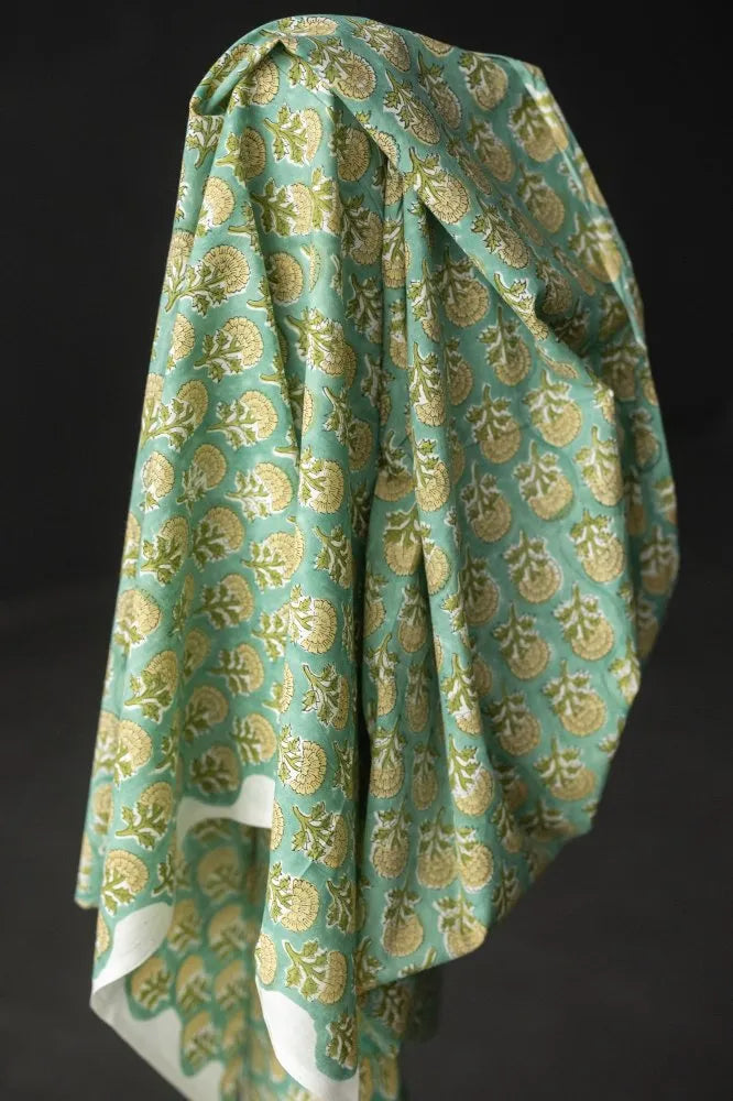 Merchant & Mills Indian Cotton Block Print, Yarrow Flower