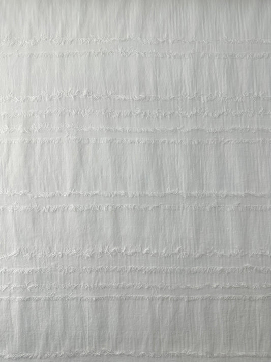 Cotton Sheeting, Clipped Horizontal Stripe