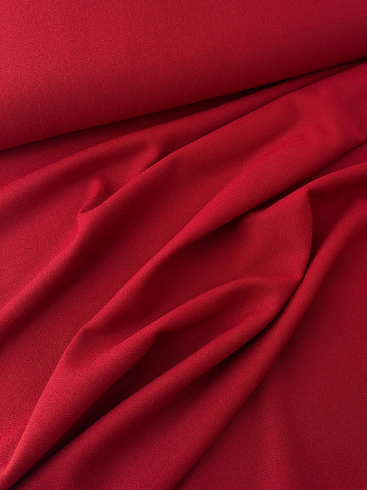 Wool Crepe, Crimson