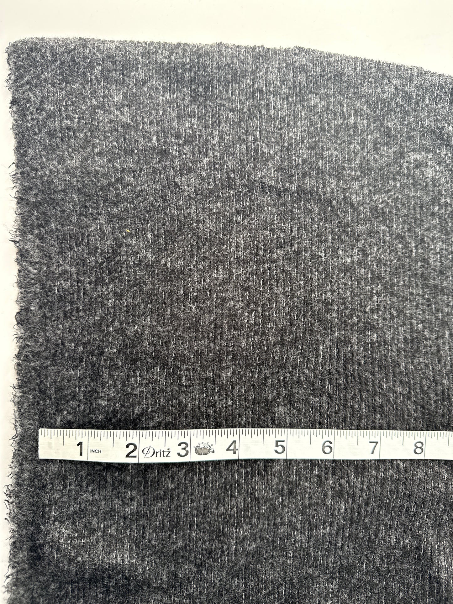 Rayon Blend Sweater 2x2 Rib Knit, 195 gsm – Black