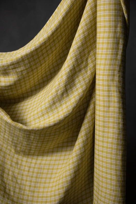 Merchant & Mills Laundered Linen, Daffodilly Check