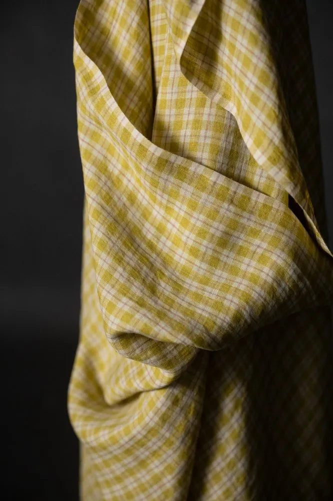 Merchant & Mills Laundered Linen, Daffodilly Check