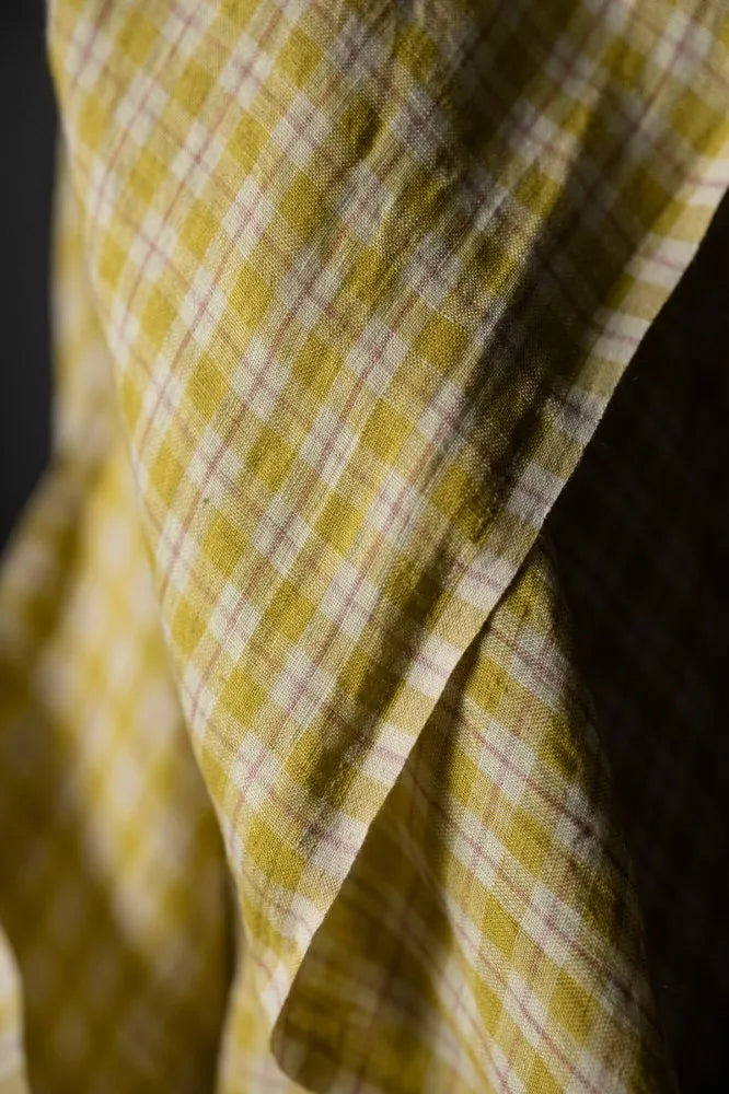 Merchant & Mills Laundered Linen, Daffodilly Check