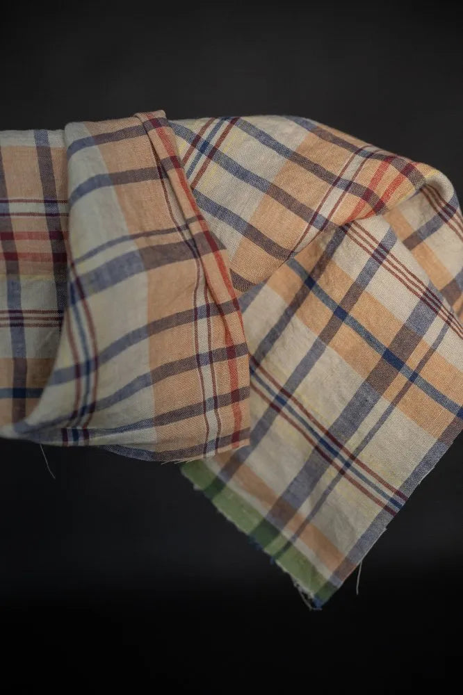 Merchant & Mills Laundered Linen, Feverfew Check