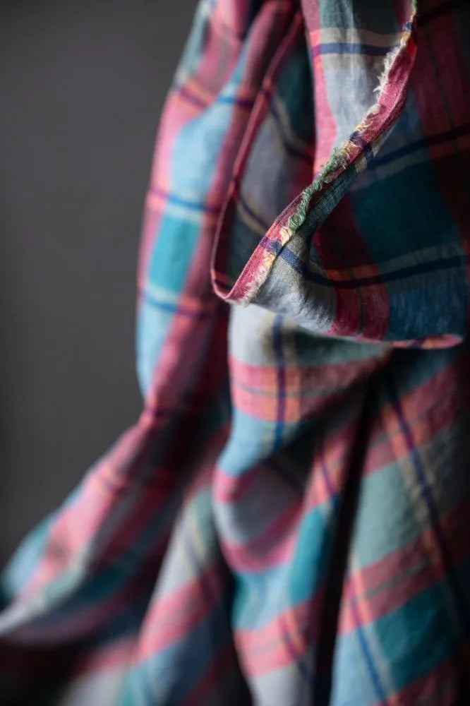 Merchant & Mills Laundered Linen, Fruit Cake Check