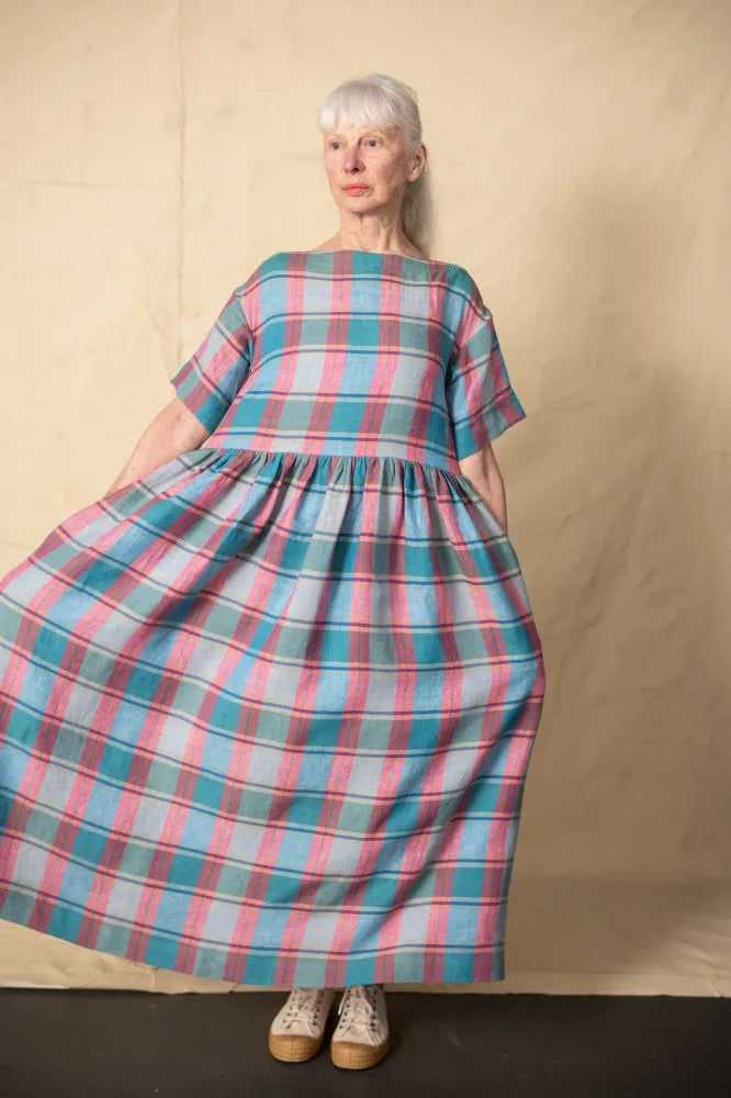 Merchant & Mills Laundered Linen, Fruit Cake Check