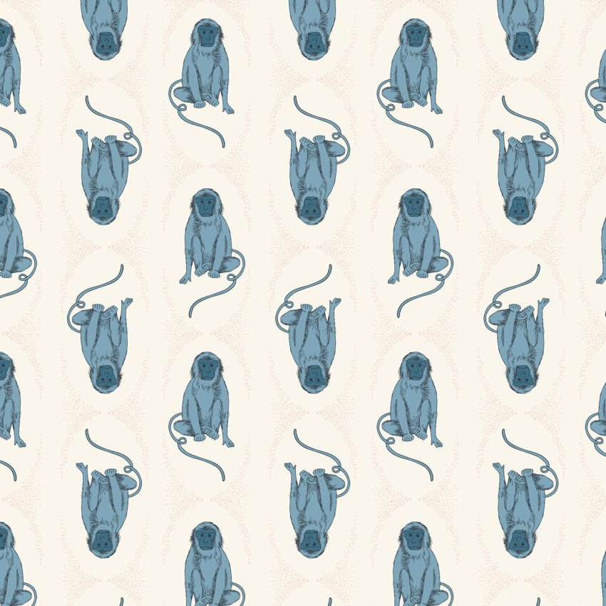 Cloud 9, Cotton Sheeting, Macaques